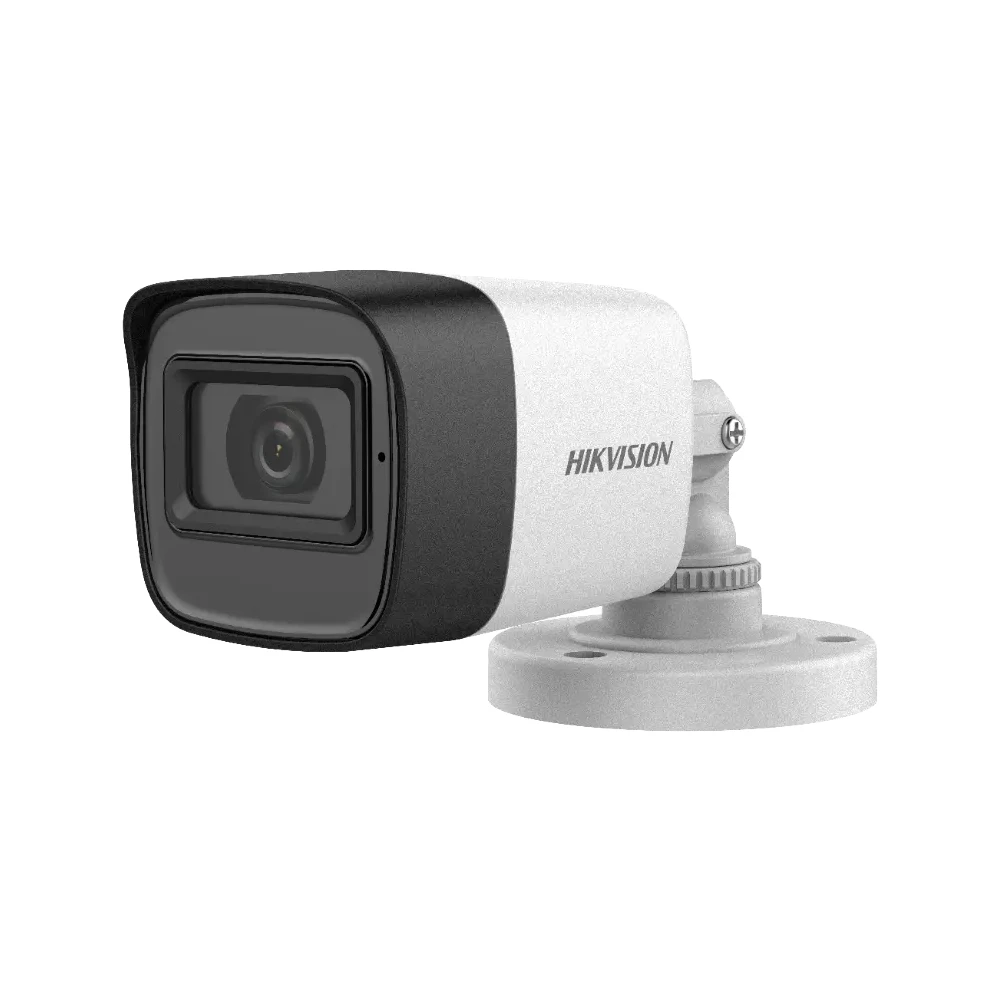 Cámara Bala Hikvision TVI 2MP IR30M Metálica con Audio DS-2CE16D0T-ITFS 2.8mm*