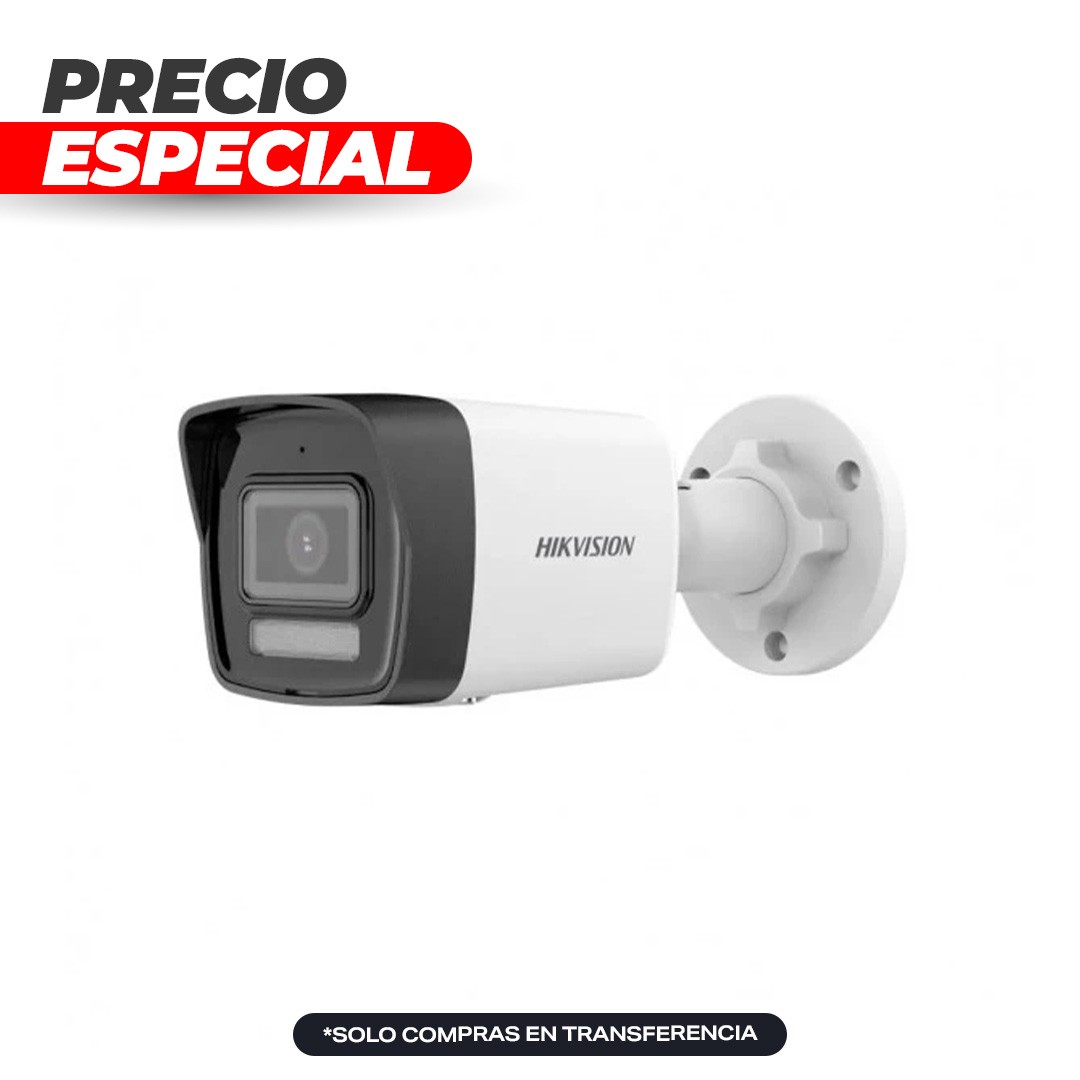 Cámara Bullet IP 2MP luz hibrida inteligente 2.8mm DS-2CD1023G2-LIU Hikvision