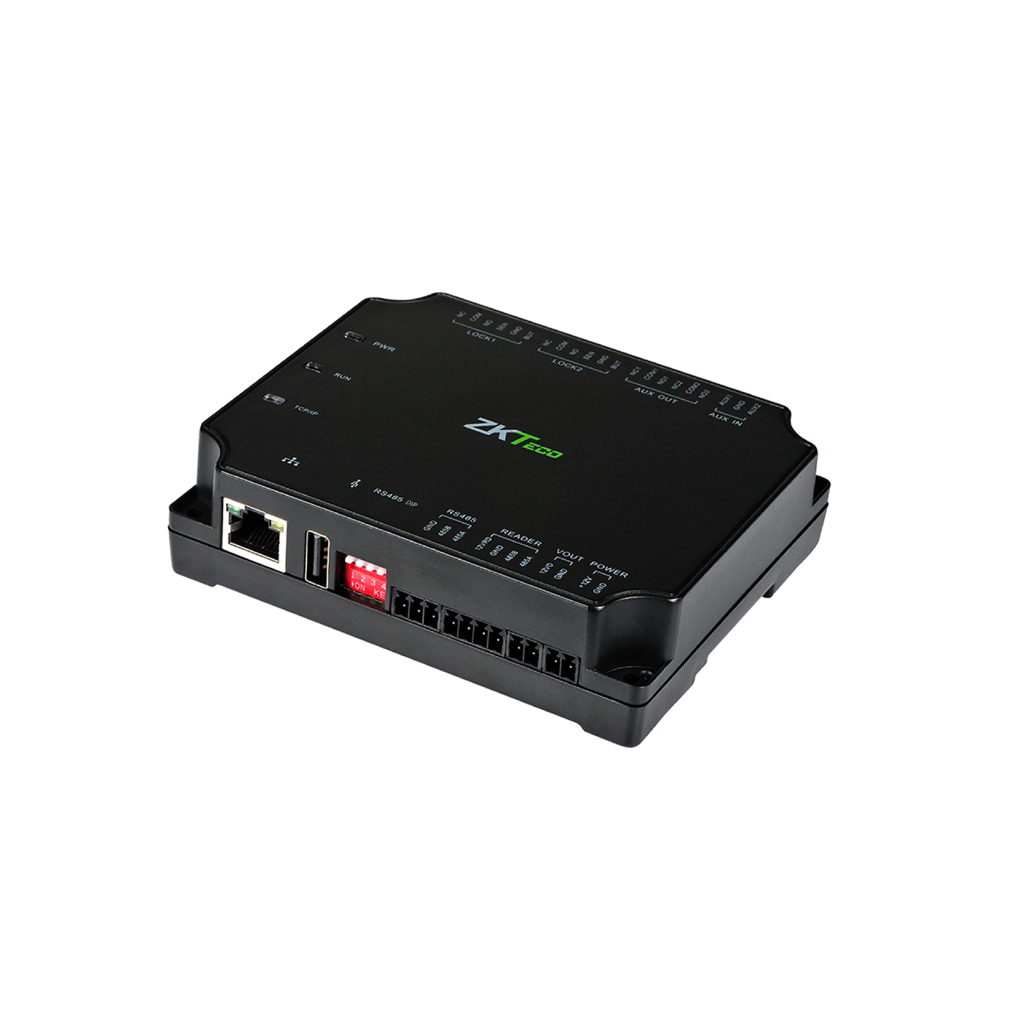 Controlador de acceso 2 puertas, push, verificación con clave-tarjeta. C2-260.