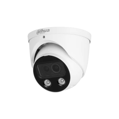 Cámara IP Dahua tipo Eyeball 5mp lente fijo 3.6mm full color Iluminación DH-IPC-HDW5449HP-ASE-D2-0360B.