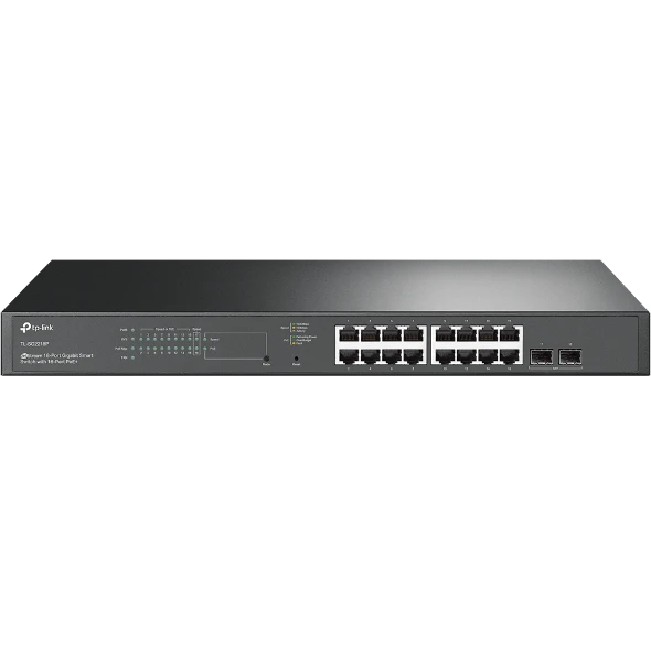 Switch inteligente Gigabit JetStream de 18 puertos con PoE+ de 16 puertos TL-SG2218P