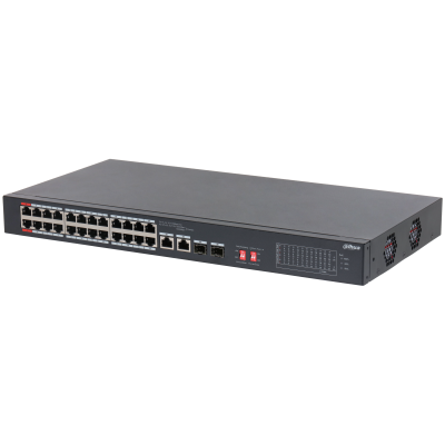 Switch PoE 24 PUertos DAHUA 240W DH-S3226-24ET-240